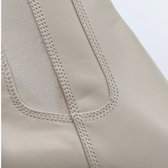 Franco Sarto A-Anina Western Ankle Boots Women's Ivory Leather Size 6.5M EU36.5 - Picture 14 of 14